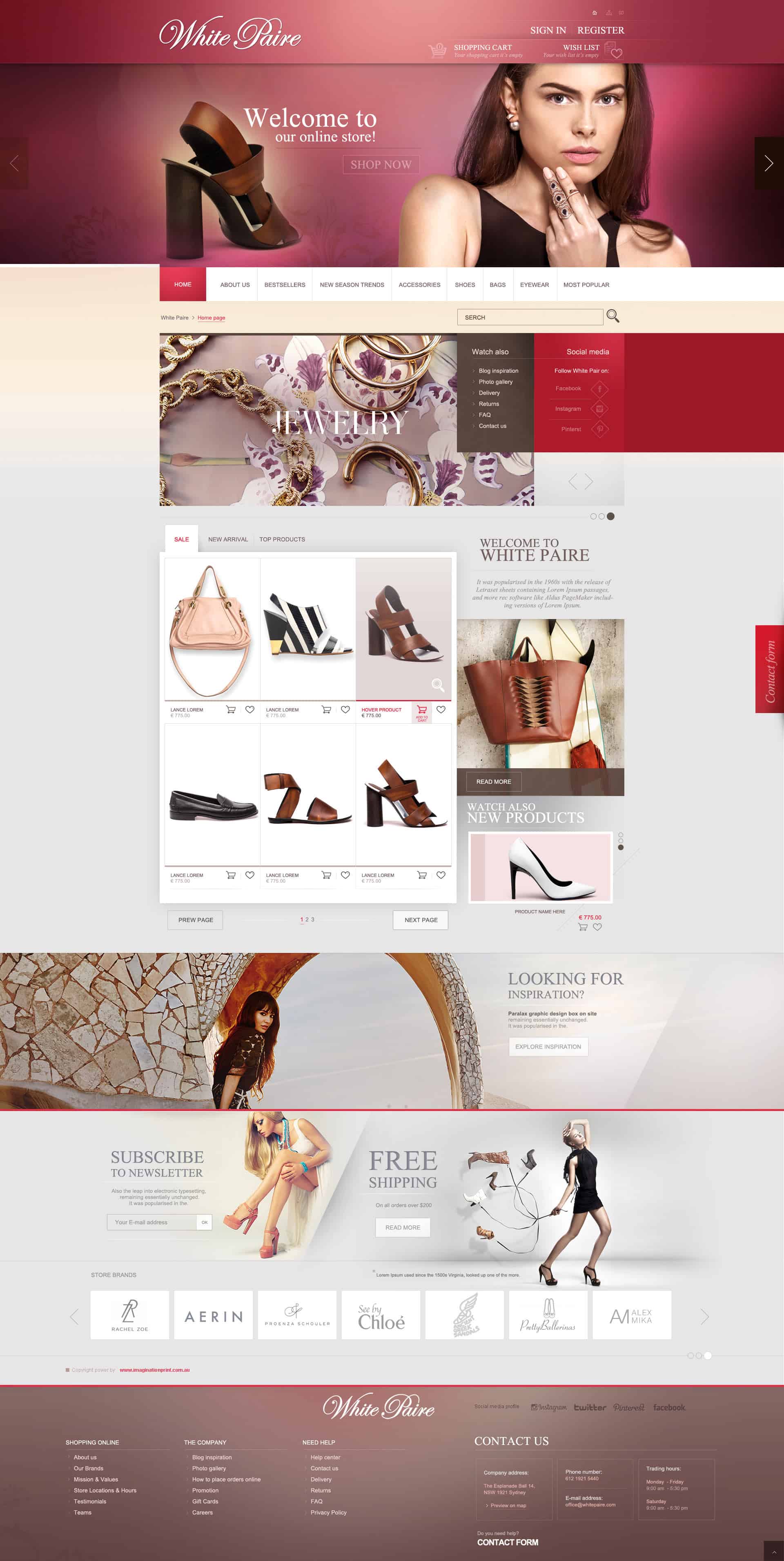 Magento Website for Whitepaire